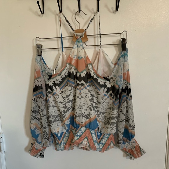 Guess print blouse, size small - Picture 2 of 5